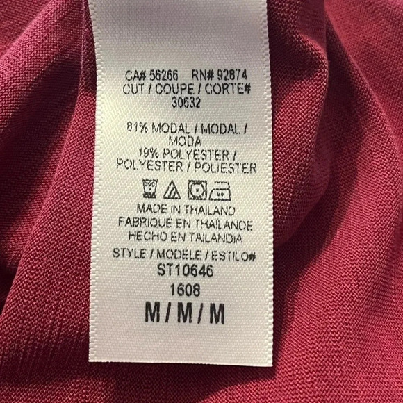 Splendid womens medium slub subwash cold shoulder top - Picture 9 of 10